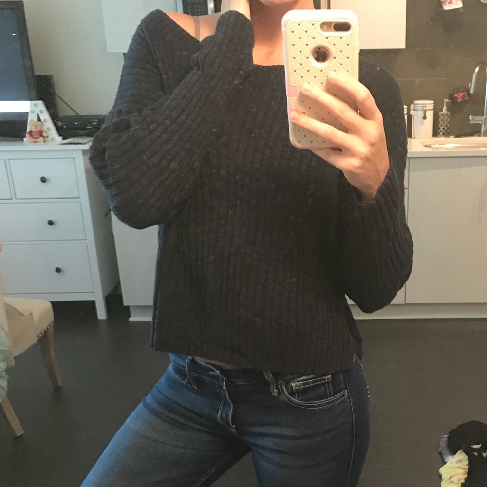 Hollister Navy Blue Boyfriend Sweater